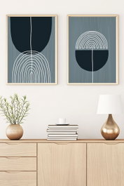 Wallity Huhu112 - Set de 2 Cuadros Decorativos 50 x 70 cm